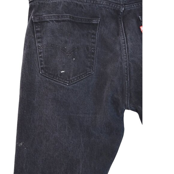 Levi’s 501 Jeans W34 L32 Faded Black Straight Leg Vintage Workwear Style - Picture 13 of 14